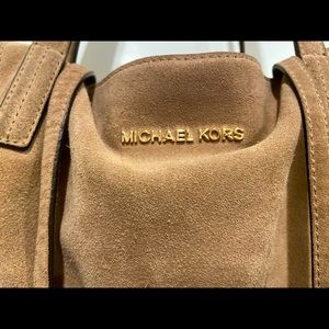 Michael Kors suede handbag boho with tassels